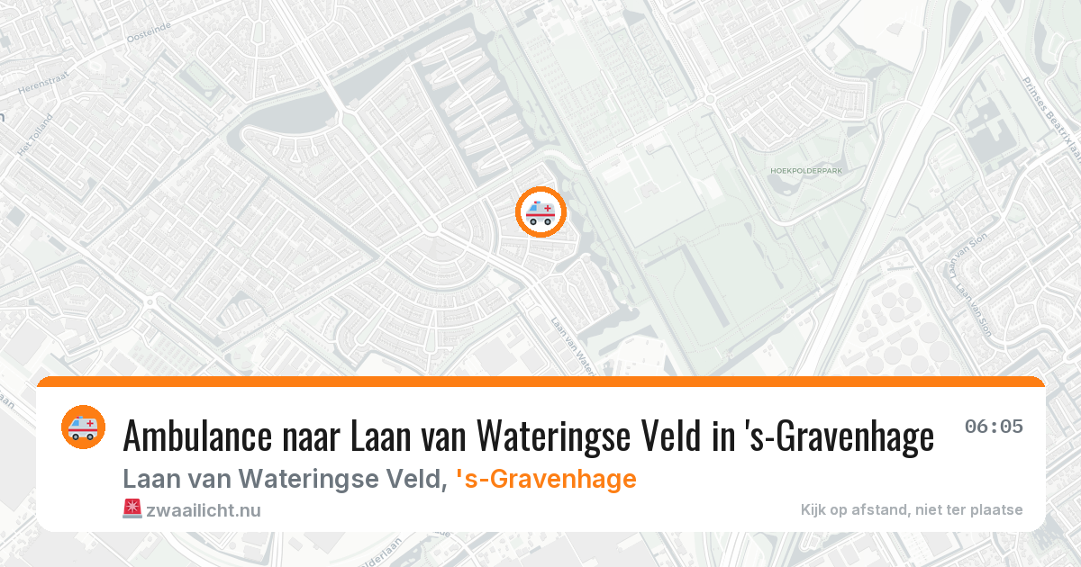 Ambulance naar Laan van Wateringse Veld in 's-Gravenhage — 27 mei 2026