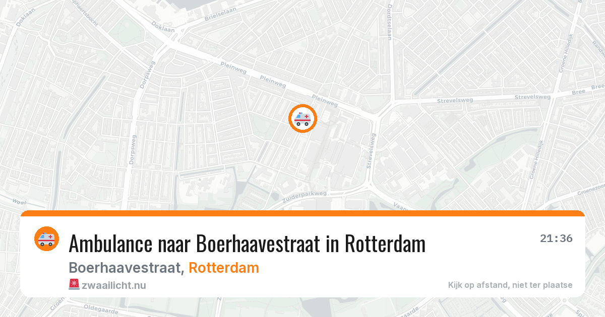 Ambulance naar Boerhaavestraat in Rotterdam — 7 mrt 2026