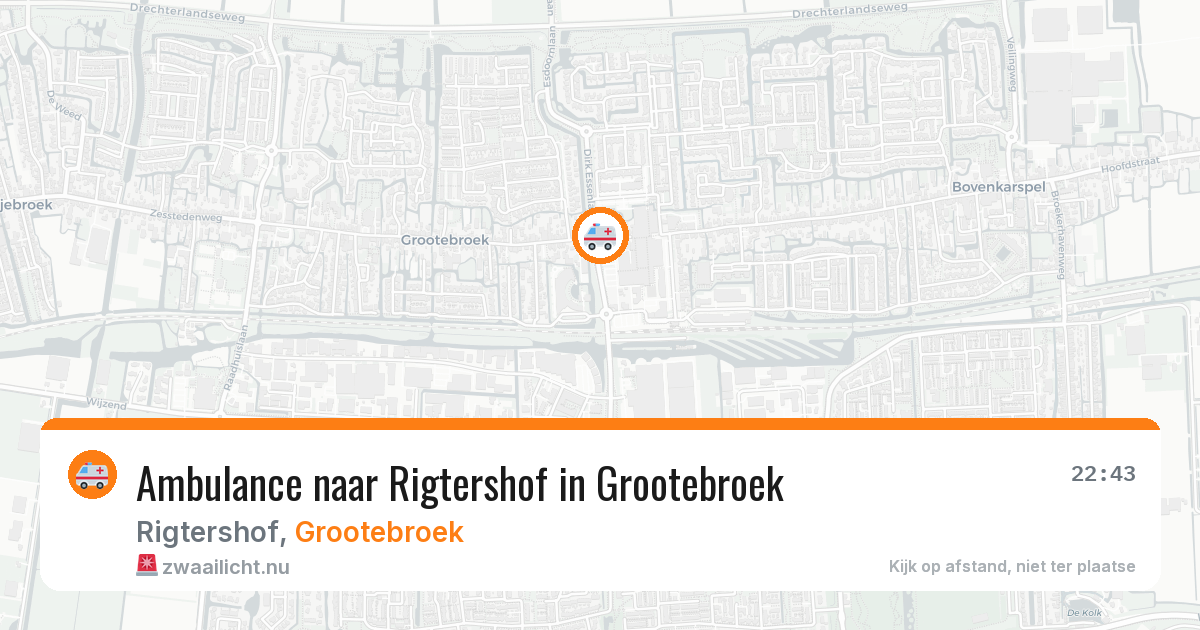 Ambulance naar Rigtershof in Grootebroek — 13 jul 2026