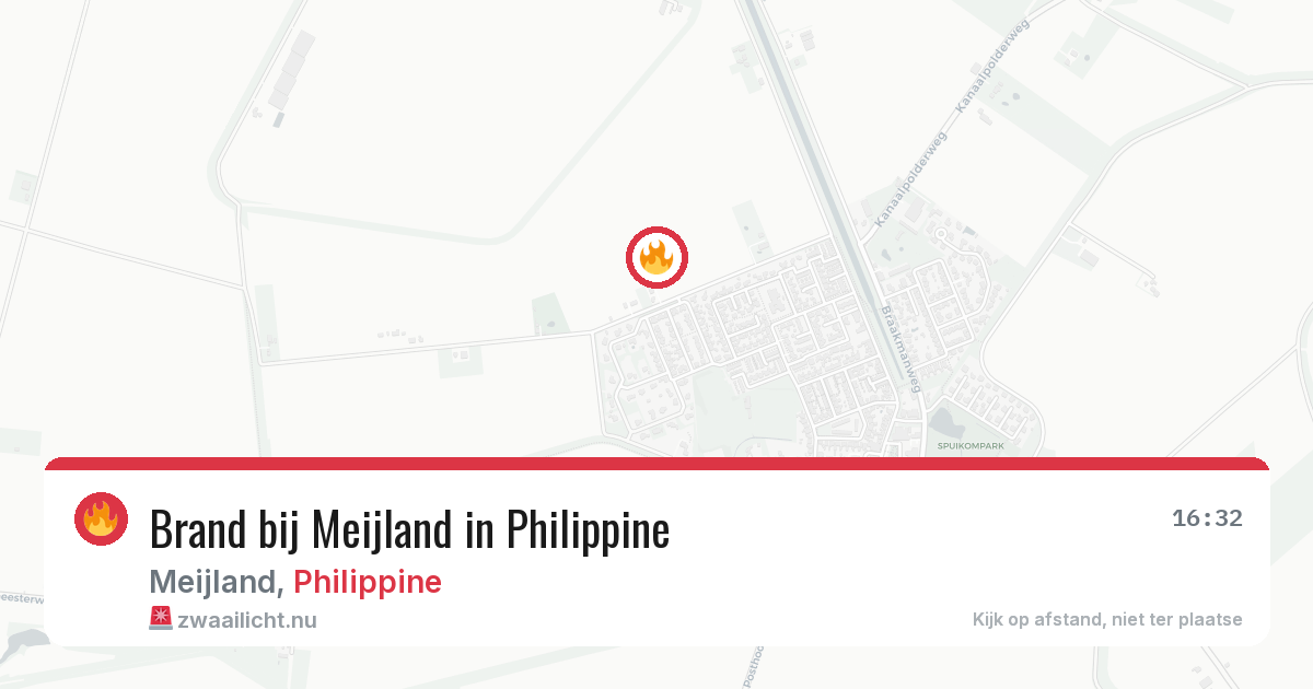 Brand bij Meijland in Philippine — 25 feb 2026