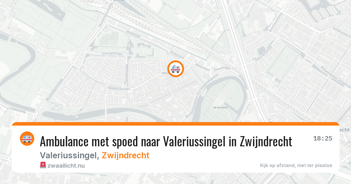 Ambulance met spoed naar Valeriussingel in Zwijndrecht — 23 jul 2026