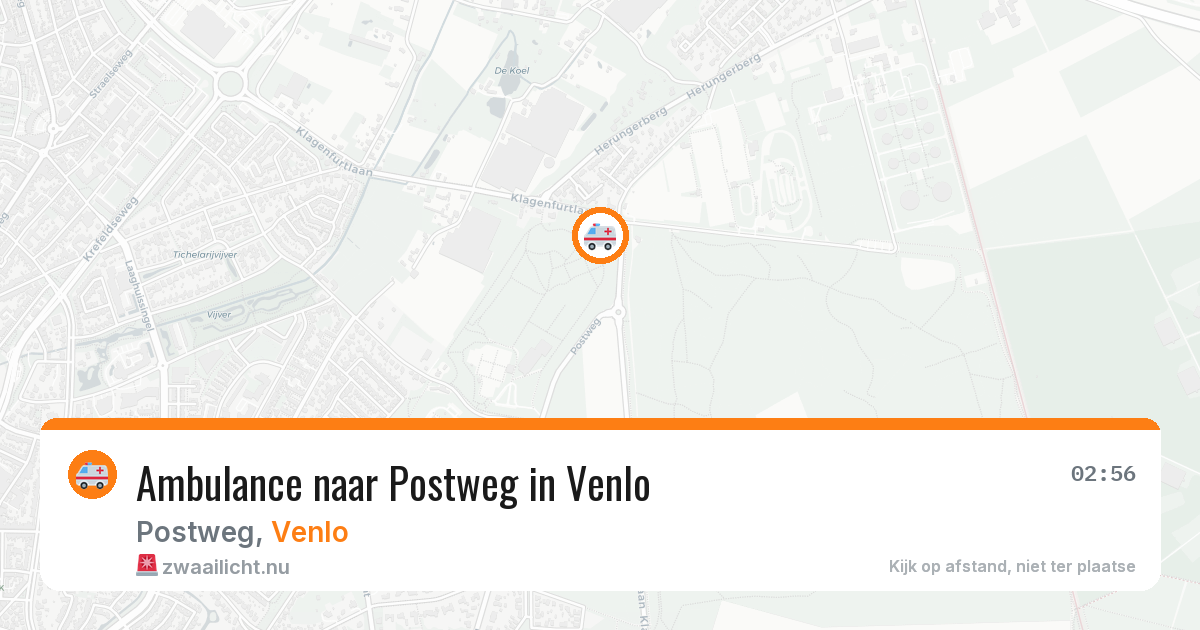 Ambulance naar Postweg in Venlo — 14 jul 2026