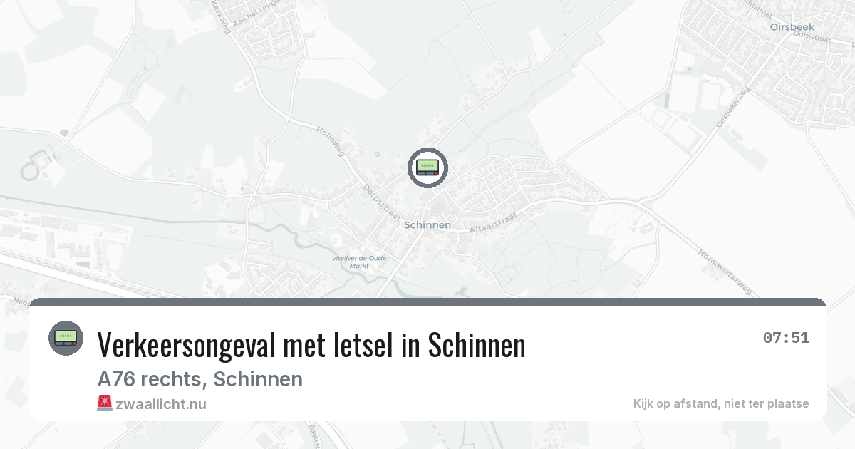Verkeersongeval met letsel in Schinnen — 28 apr 2026