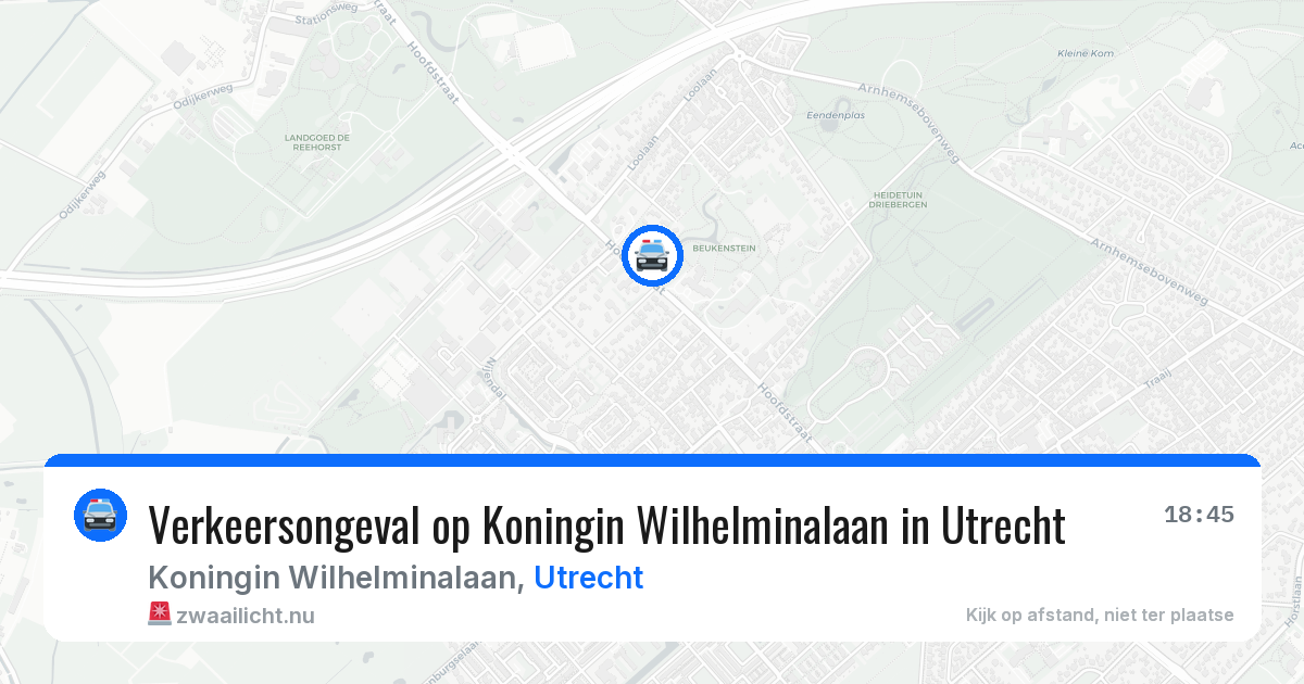 Verkeersongeval op Koningin Wilhelminalaan in Utrecht — 11 feb 2026