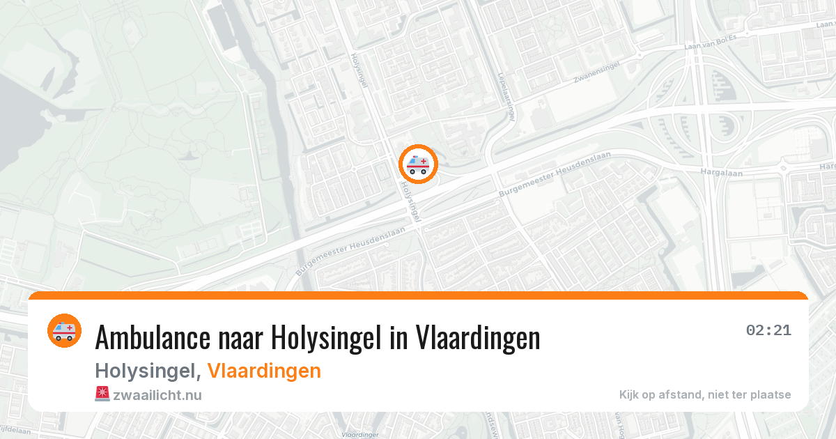 Ambulance naar Holysingel in Vlaardingen — 21 mrt 2026