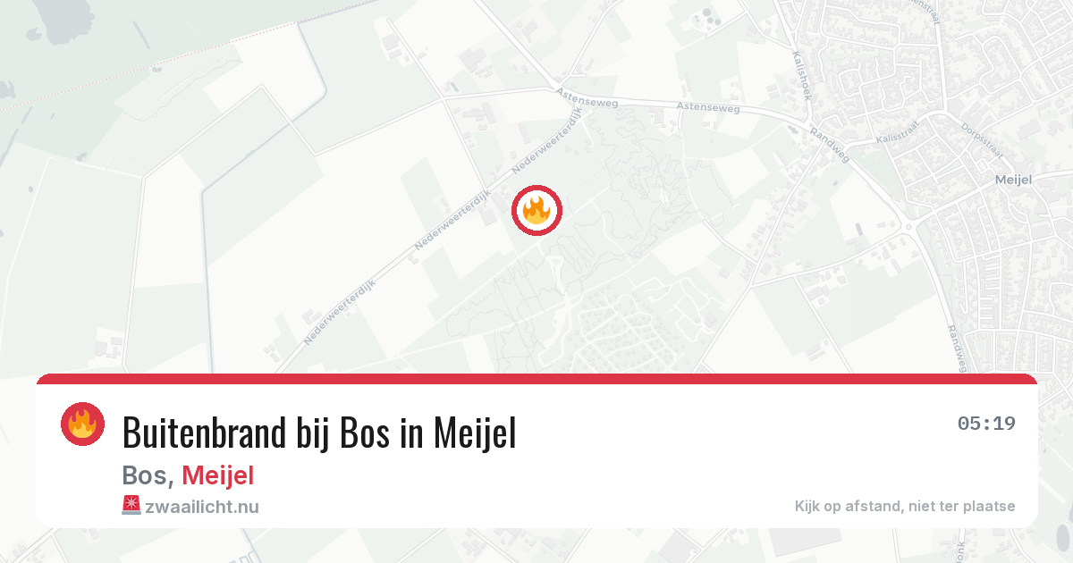 Buitenbrand bij Bos in Meijel — 22 apr 2026