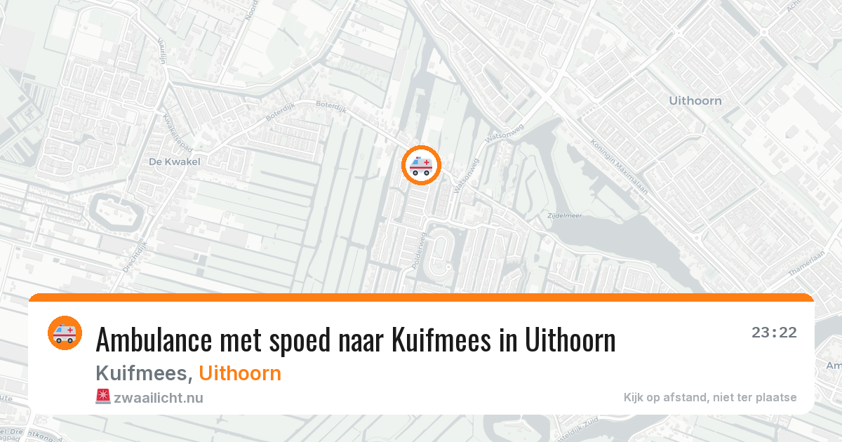 Ambulance met spoed naar Kuifmees in Uithoorn — 17 apr 2026