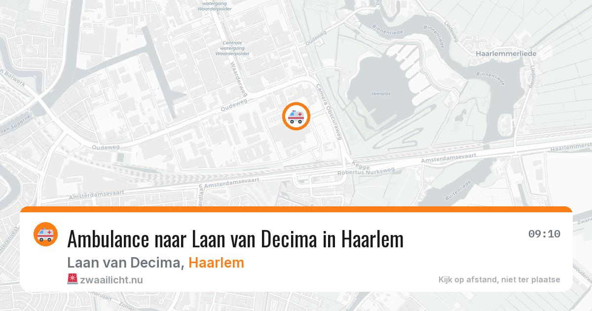 Ambulance naar Laan van Decima in Haarlem — 22 jul 2026