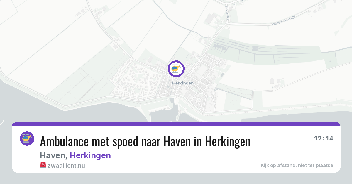 Ambulance met spoed naar Haven in Herkingen — 29 apr 2026