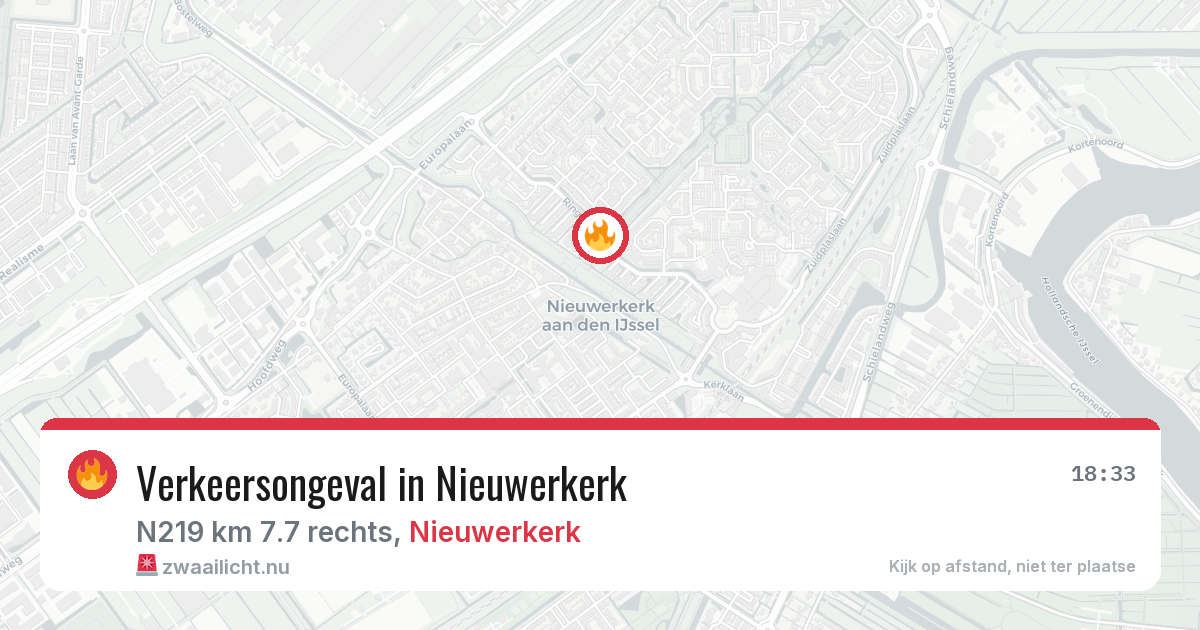 Verkeersongeval in Nieuwerkerk — 2 jun 2026