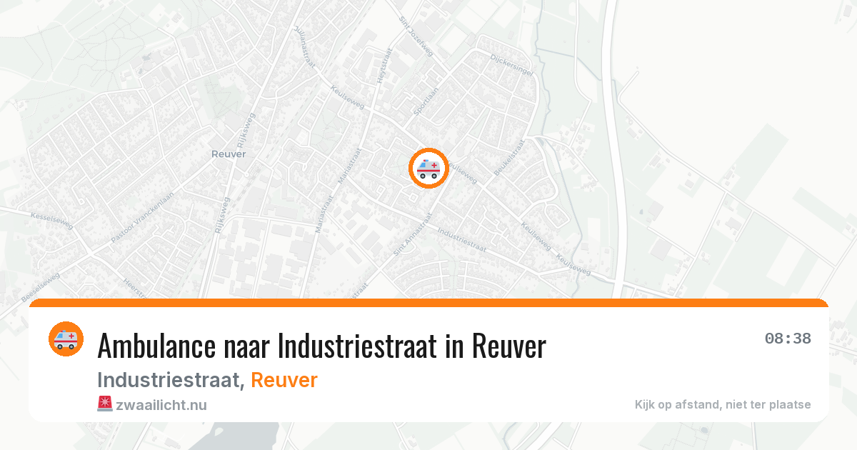 Ambulance naar Industriestraat in Reuver — 23 jul 2026