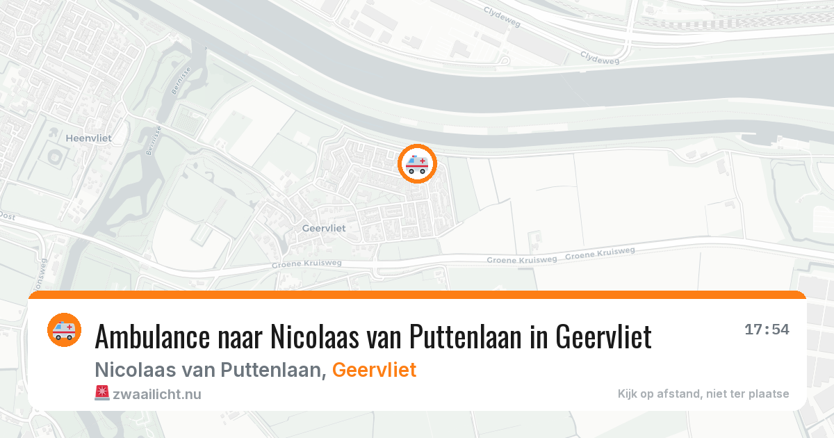 Ambulance naar Nicolaas van Puttenlaan in Geervliet — 21 jul 2026