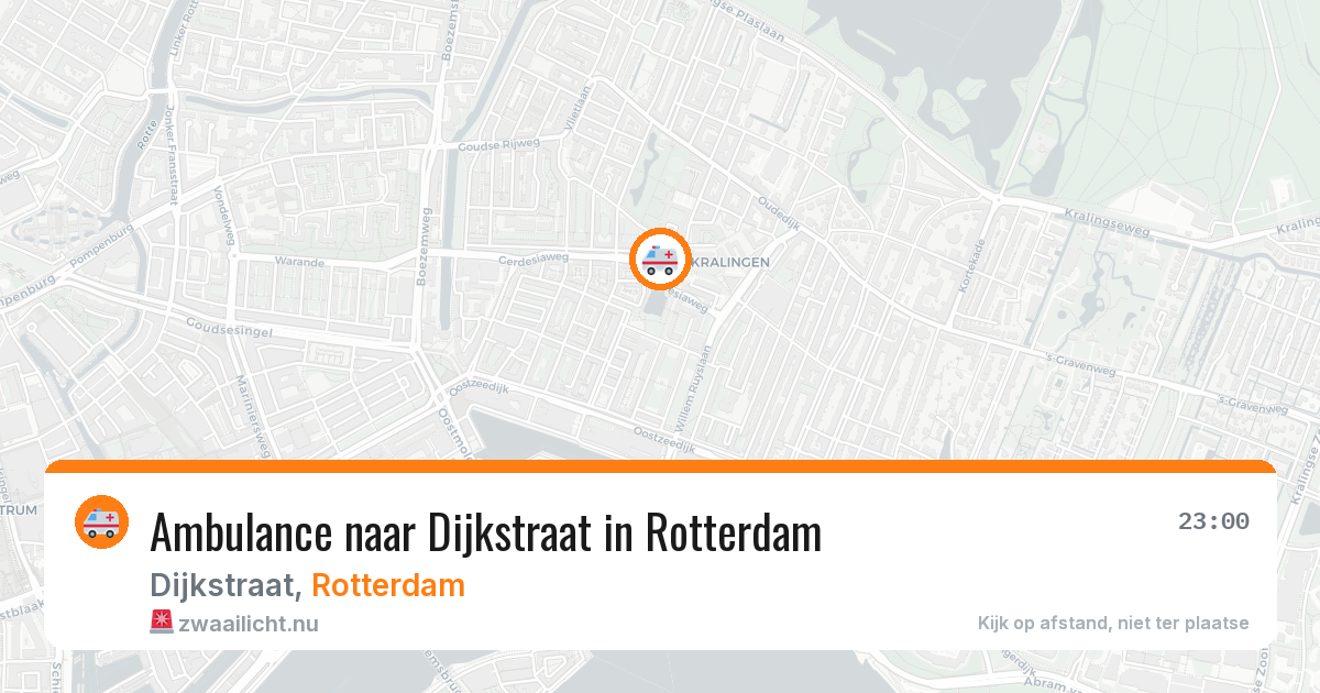 Ambulance naar Dijkstraat in Rotterdam — 27 mei 2026