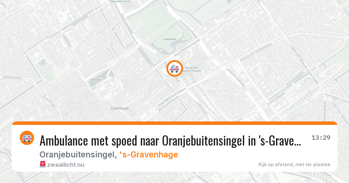 Ambulance met spoed naar Oranjebuitensingel in 's-Gravenhage — 11 feb 2026