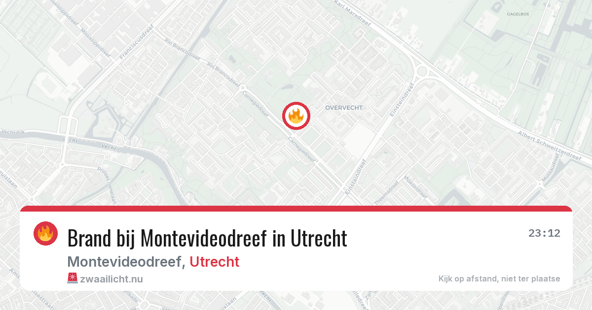 Brand bij Montevideodreef in Utrecht — 22 mei 2026