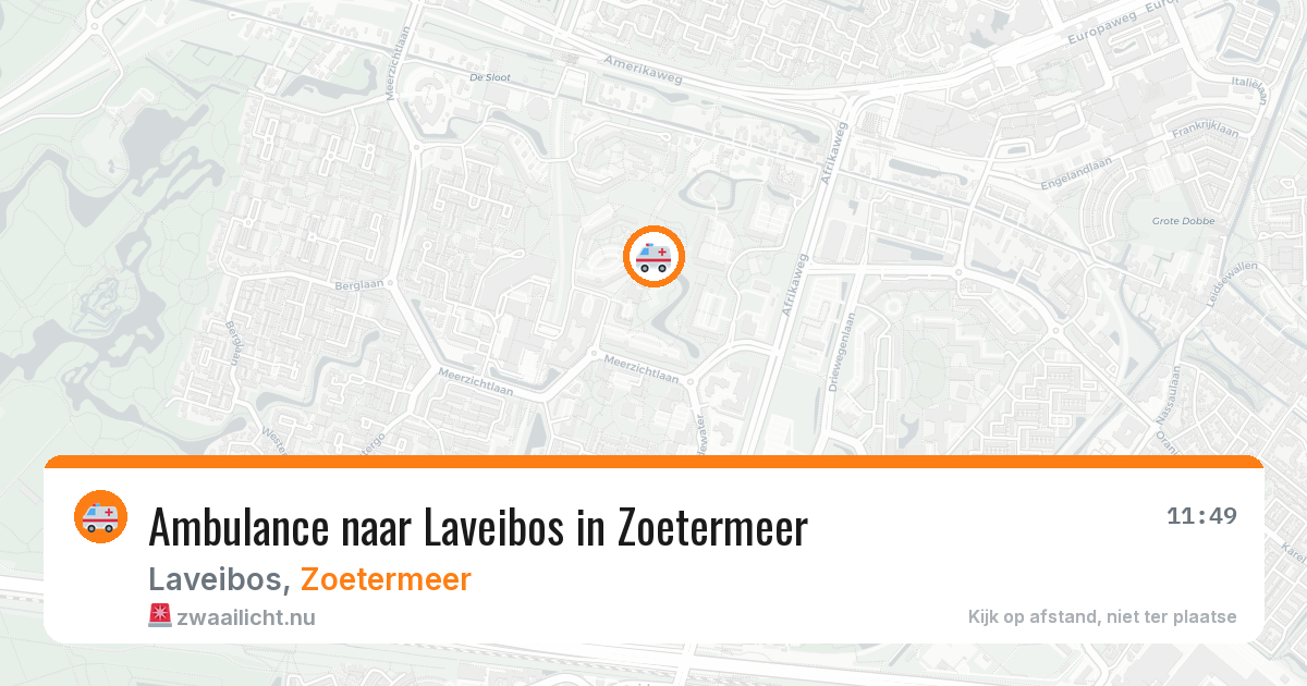 Ambulance naar Laveibos in Zoetermeer — 15 jul 2026
