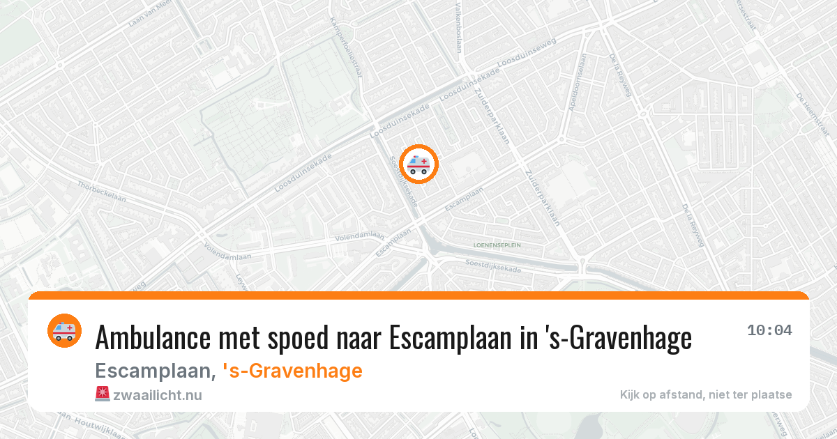 Ambulance met spoed naar Escamplaan in 's-Gravenhage — 3 jun 2026