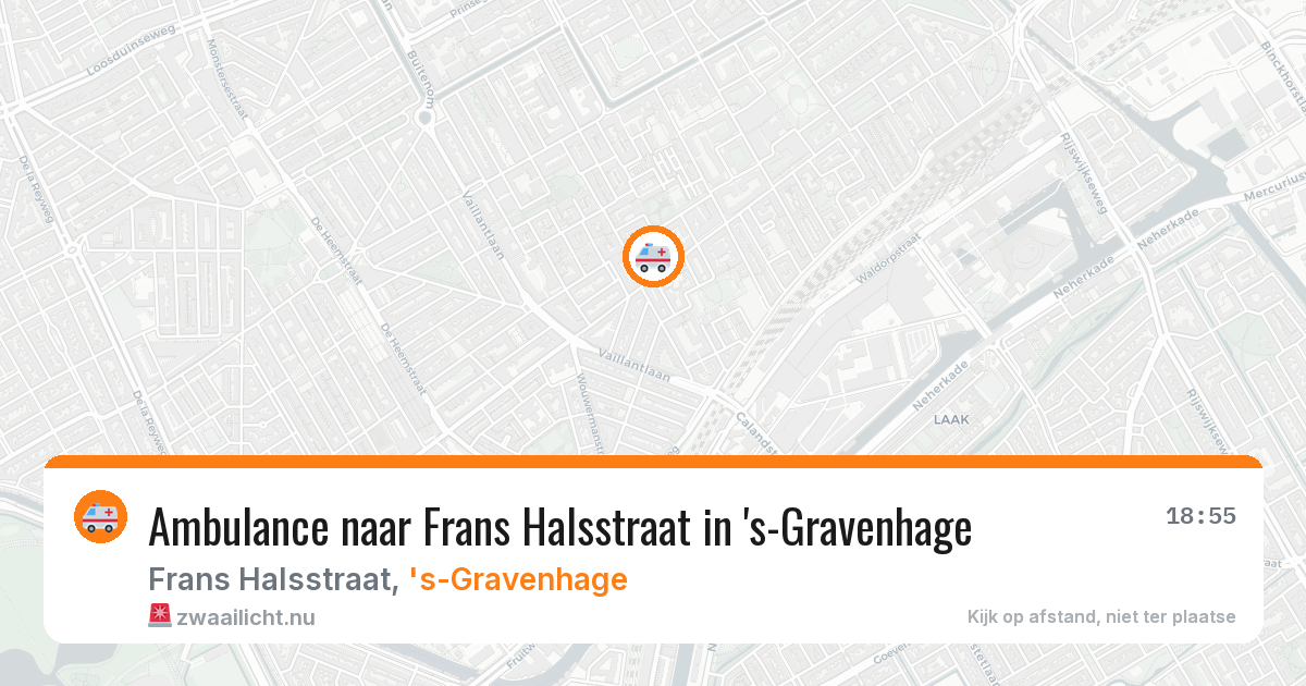 Ambulance naar Frans Halsstraat in 's-Gravenhage — 17 jul 2026