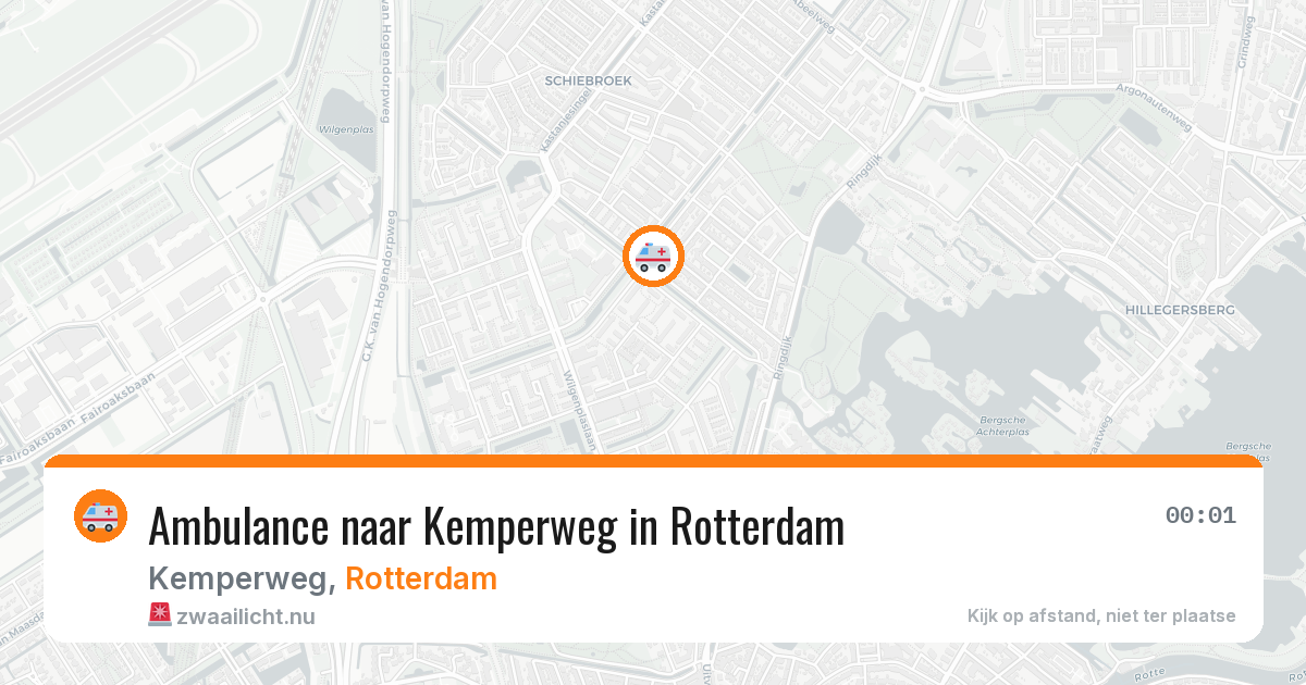 Ambulance naar Kemperweg in Rotterdam — 26 jul 2026