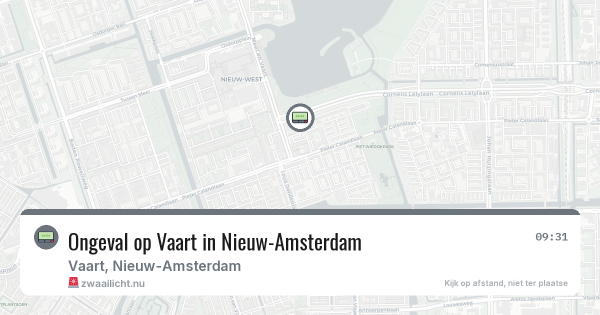 Ongeval op Vaart in Nieuw-Amsterdam — 21 feb 2026