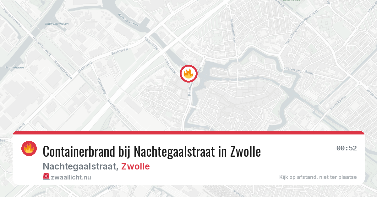 Containerbrand bij Nachtegaalstraat in Zwolle — 10 jul 2026