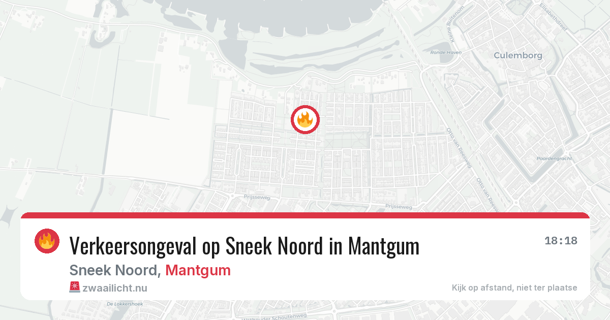 Verkeersongeval op Sneek Noord in Mantgum — 5 feb 2026