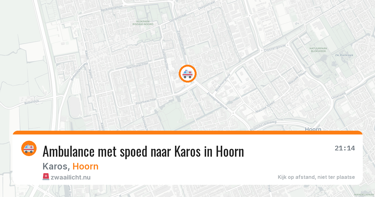 Ambulance met spoed naar Karos in Hoorn — 7 jul 2026