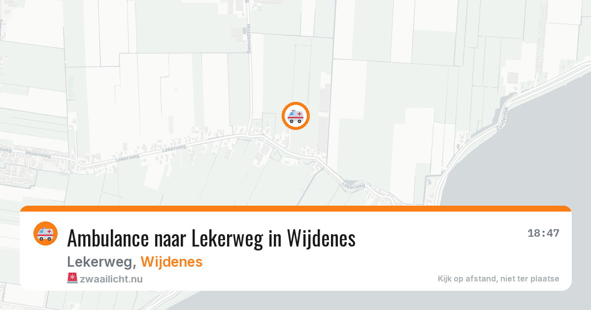 Ambulance naar Lekerweg in Wijdenes — 4 apr 2026