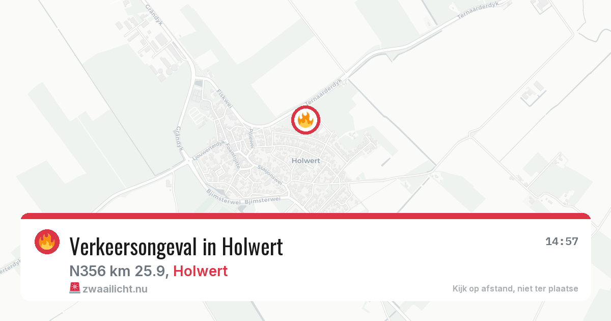 Verkeersongeval in Holwert — 17 mei 2026