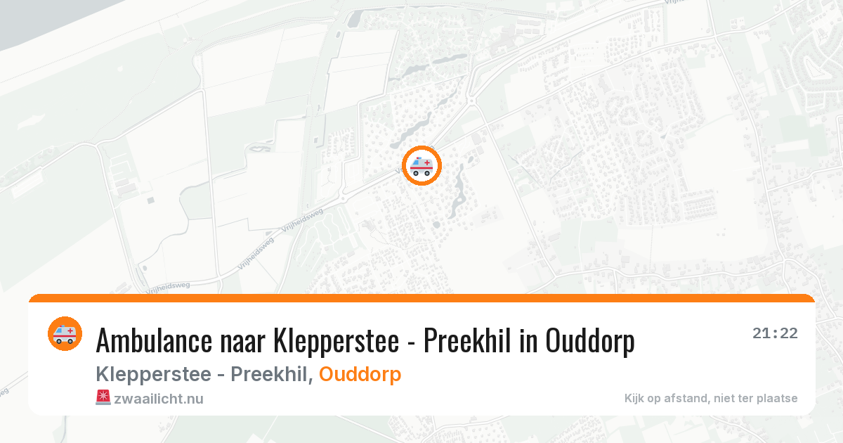 Ambulance naar Klepperstee - Preekhil in Ouddorp — 19 jul 2026