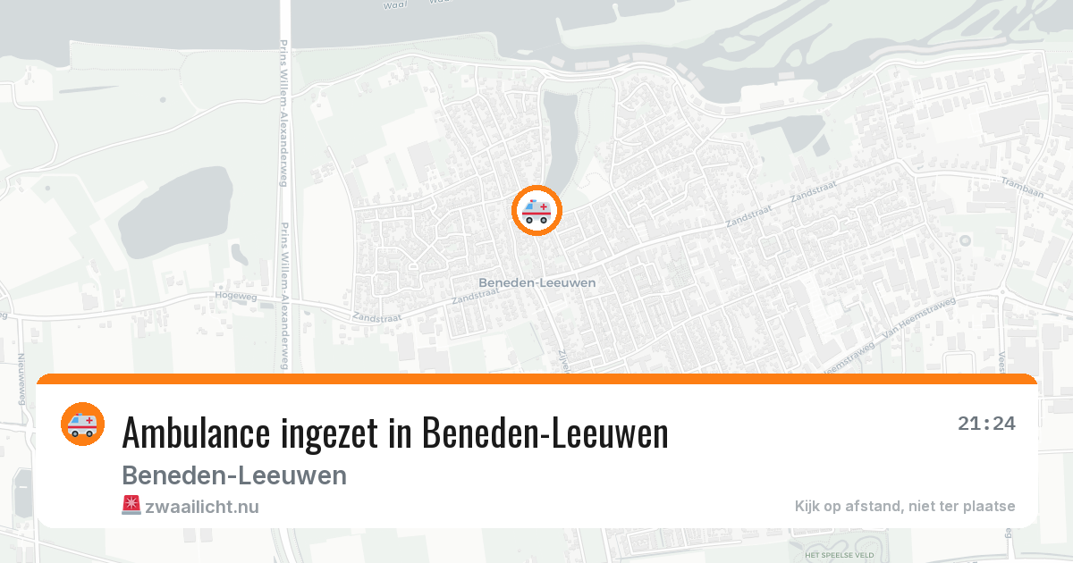 Ambulance ingezet in Beneden-Leeuwen — 24 jun 2026