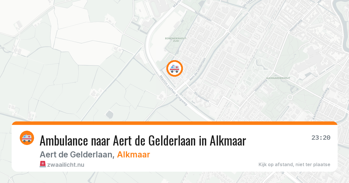 Ambulance naar Aert de Gelderlaan in Alkmaar — 7 apr 2026