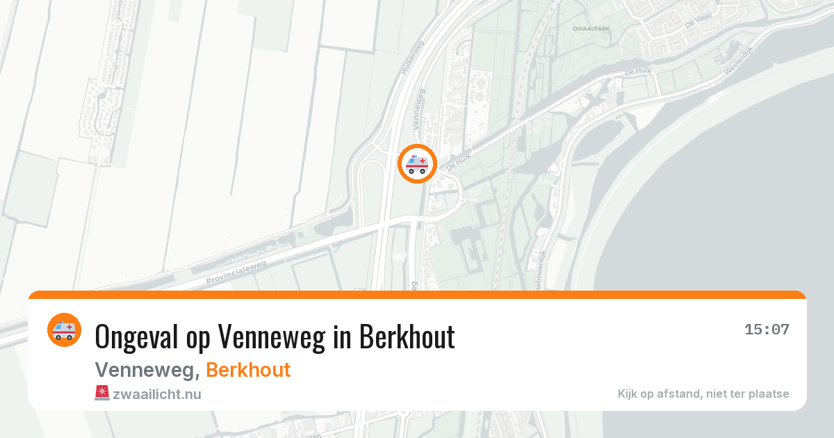 Ongeval op Venneweg in Berkhout — 22 mei 2026