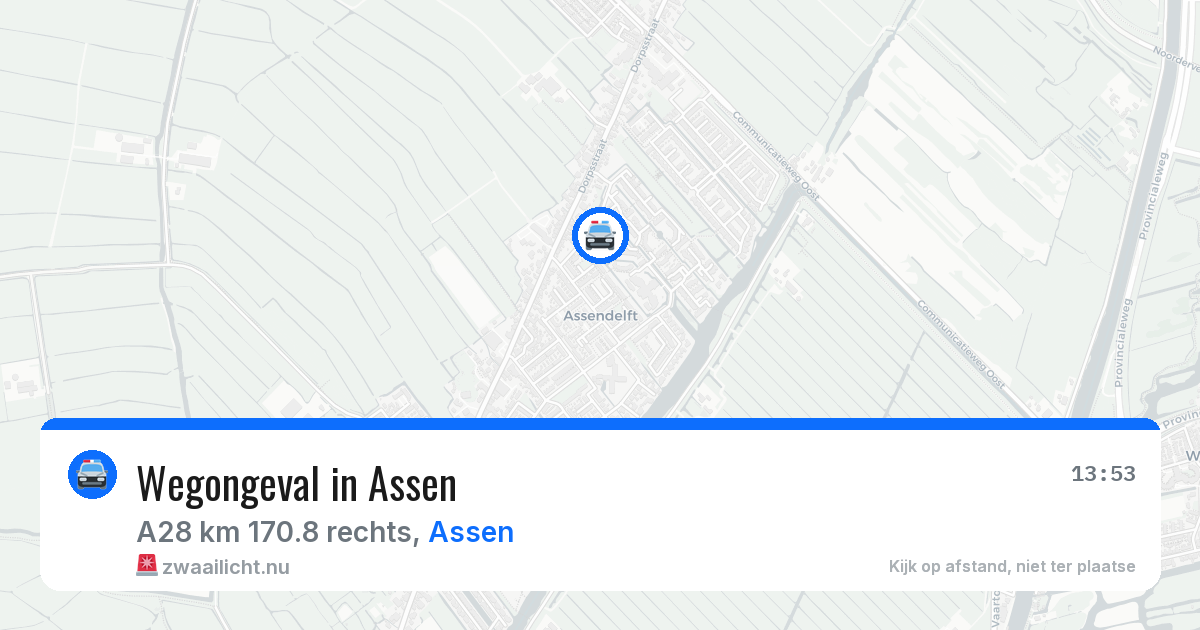 Wegongeval in Assen — 24 jan 2026