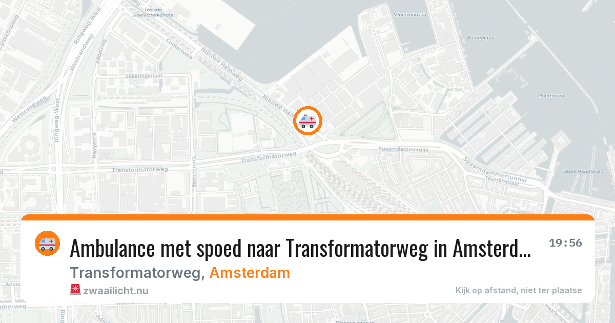 Ambulance met spoed naar Transformatorweg in Amsterdam — 14 jul 2026