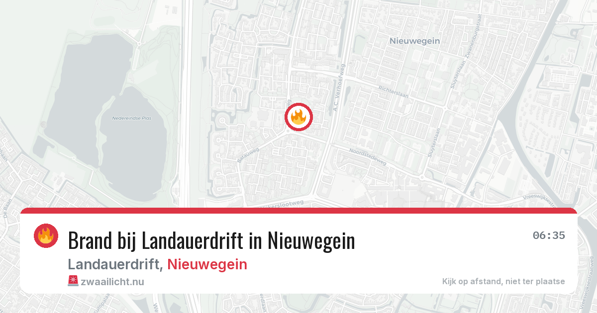 Brand bij Landauerdrift in Nieuwegein — 12 jul 2026