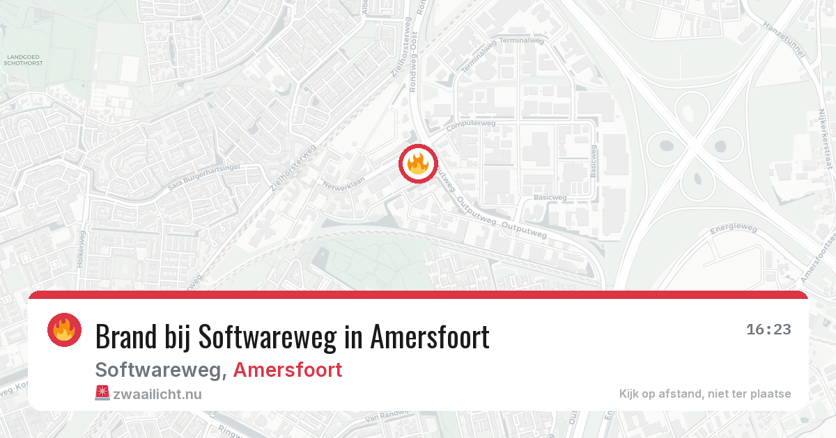 Brand bij Softwareweg in Amersfoort — 13 mei 2026