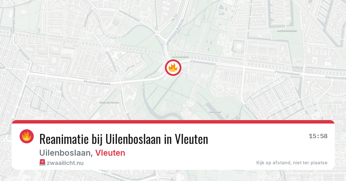Reanimatie bij Uilenboslaan in Vleuten — 13 apr 2026