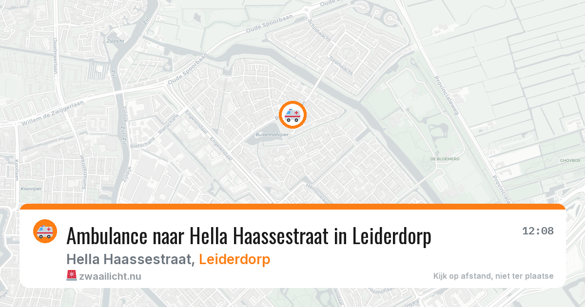 Ambulance naar Hella Haassestraat in Leiderdorp — 18 feb 2026