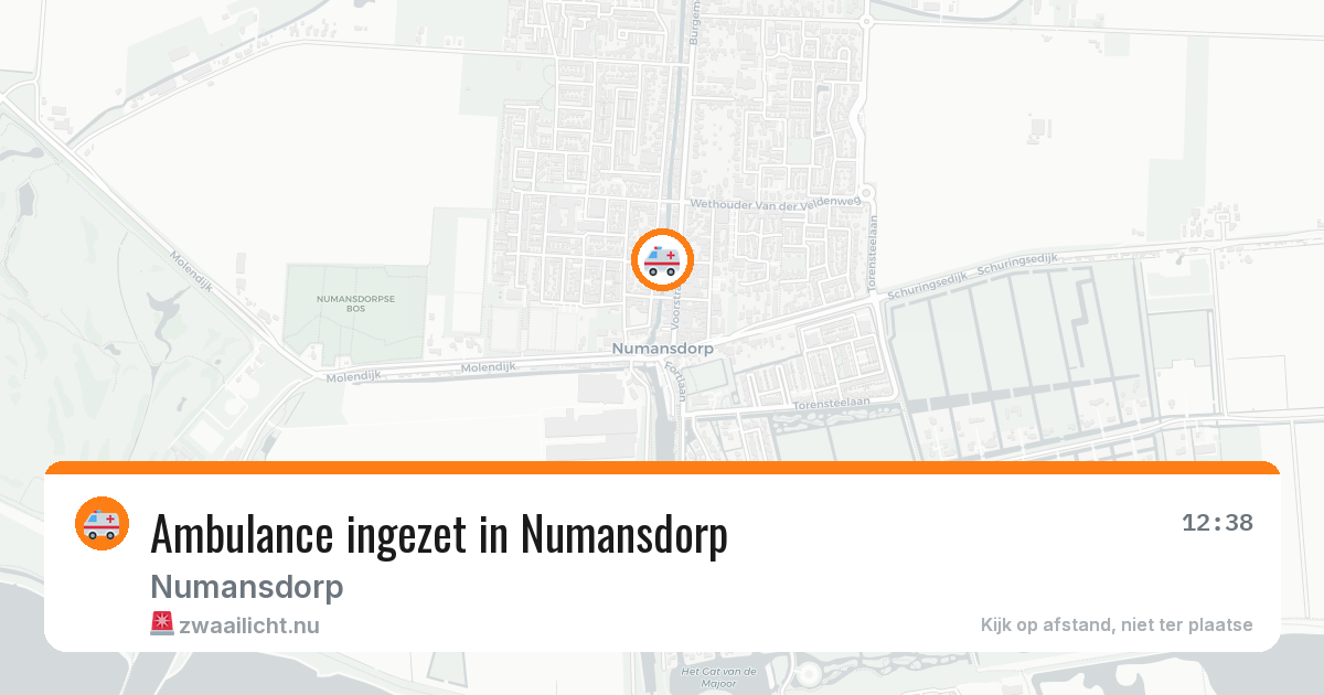 Ambulance ingezet in Numansdorp — 21 jul 2026