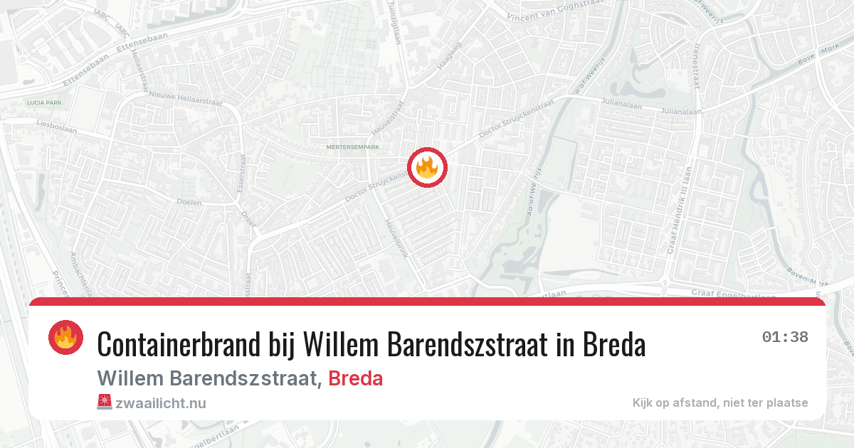 Containerbrand bij Willem Barendszstraat in Breda — 2 jun 2026