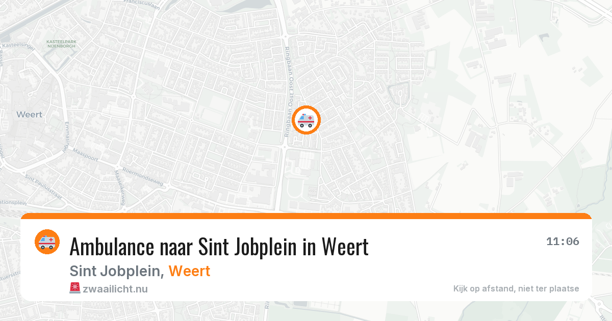 Ambulance naar Sint Jobplein in Weert — 24 jul 2026
