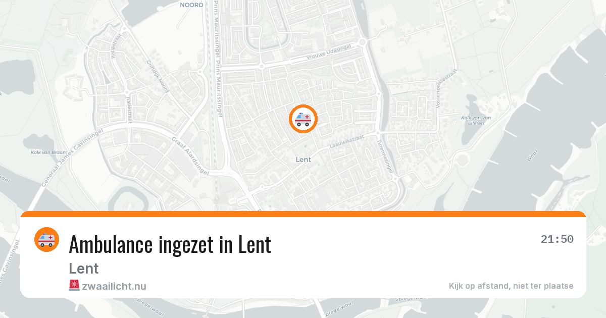 Ambulance ingezet in Lent — 19 jul 2026