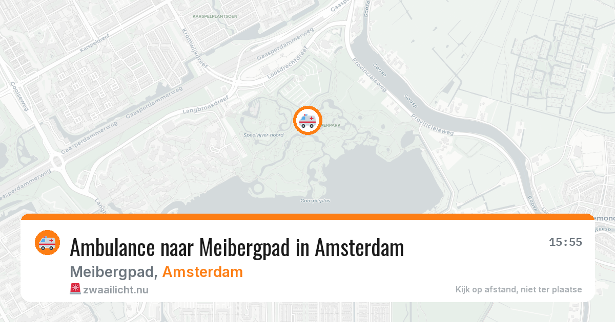 Ambulance naar Meibergpad in Amsterdam — 14 jul 2026