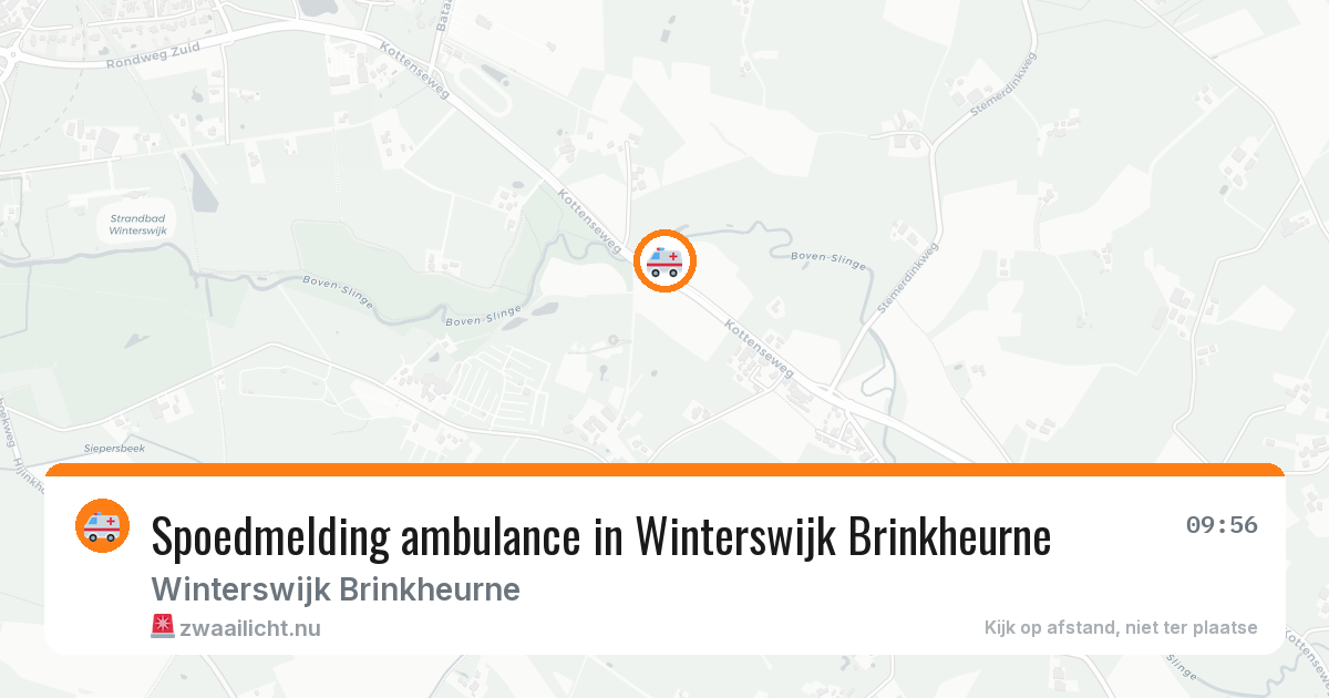 Spoedmelding ambulance in Winterswijk Brinkheurne — 5 jul 2026