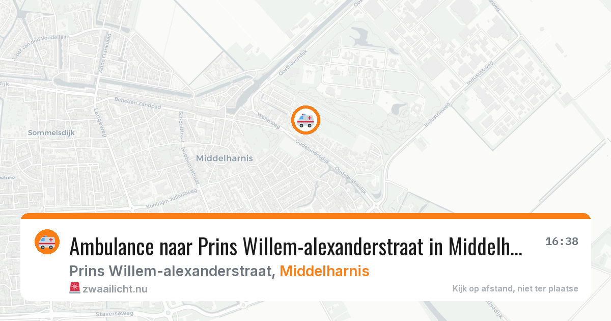 Ambulance naar Prins Willem-alexanderstraat in Middelharnis — 9 mei 2026