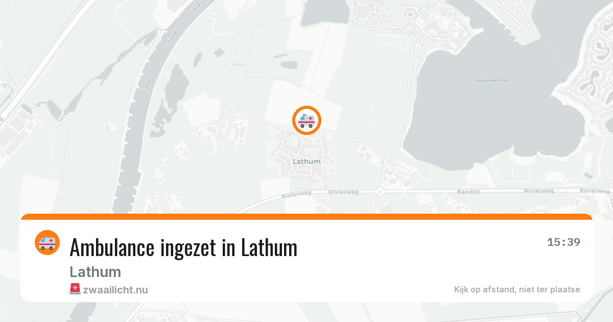 Ambulance ingezet in Lathum — 3 jun 2026