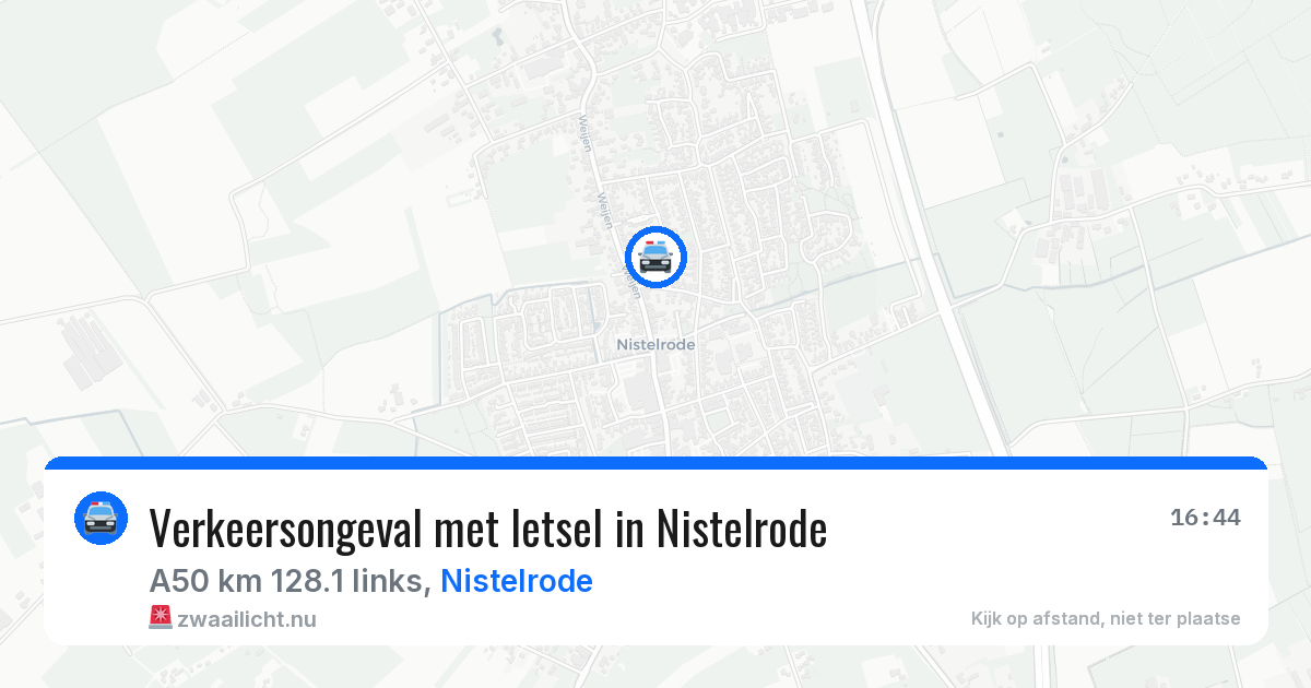 Verkeersongeval met letsel in Nistelrode — 20 mei 2026