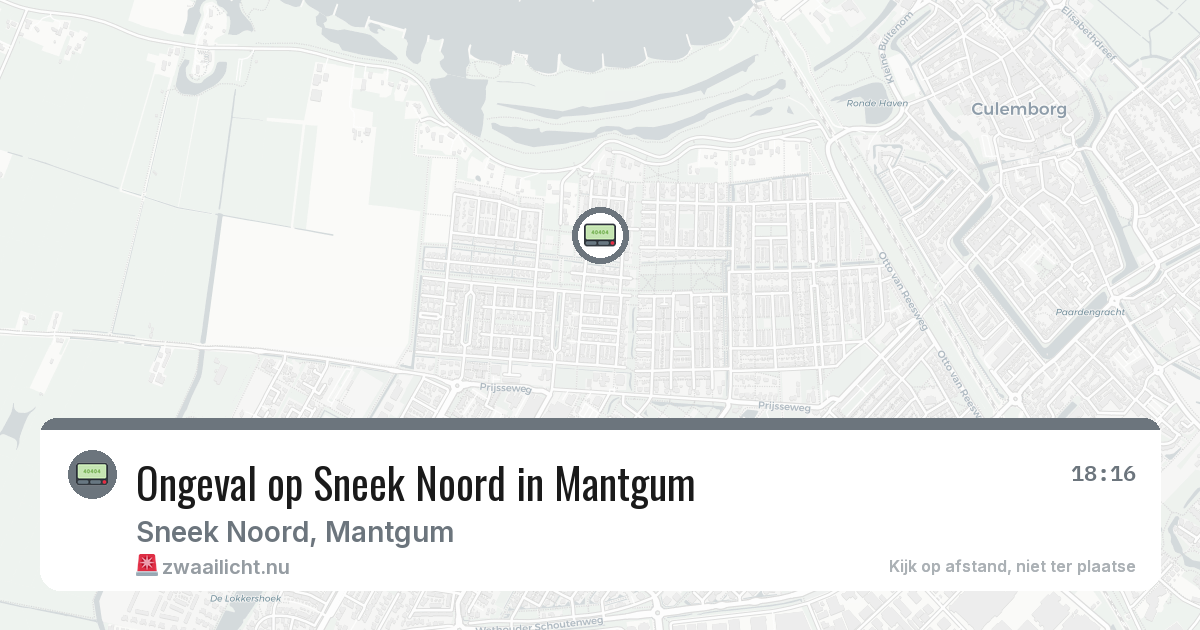 Ongeval op Sneek Noord in Mantgum — 5 feb 2026
