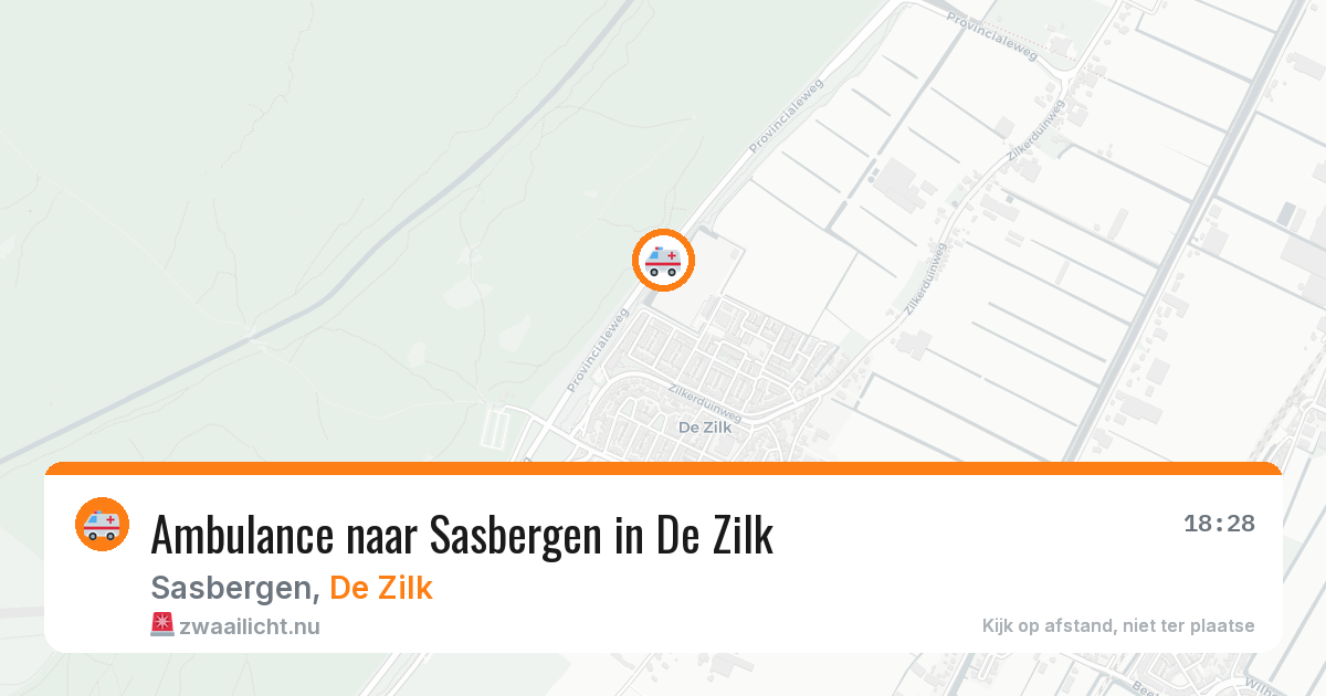 Ambulance naar Sasbergen in De Zilk — 17 jun 2026
